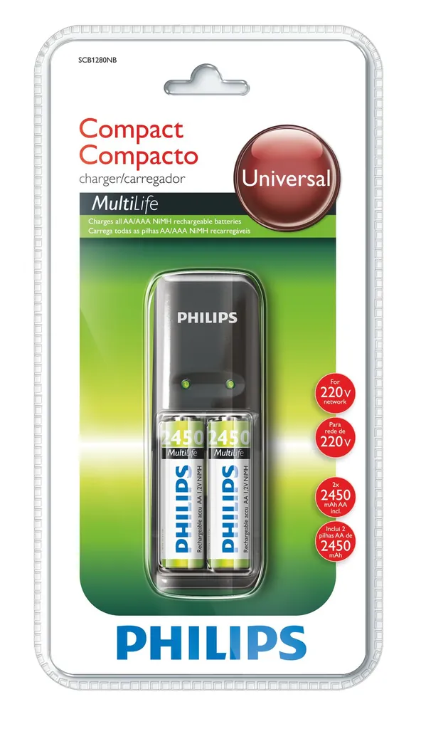 Philips MultiLife SCB1280NB/78 cargador de batería