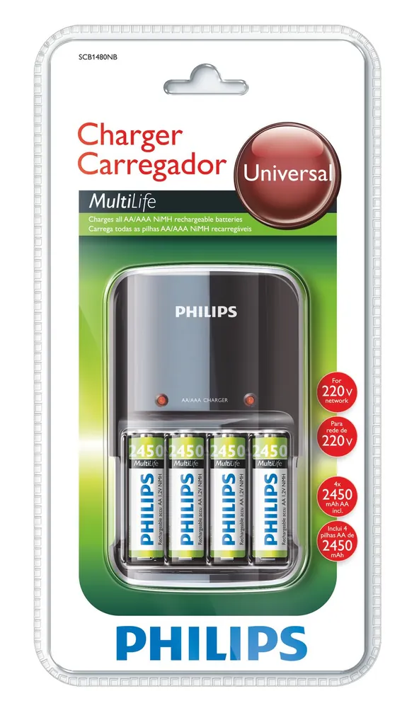 Philips MultiLife SCB1480NB/78 cargador de batería