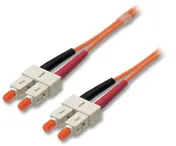 Lindy LWL Duplex SC/SC 50/125 2.0m Cable de fibra óptica e InfiniBand 2 m Naranja