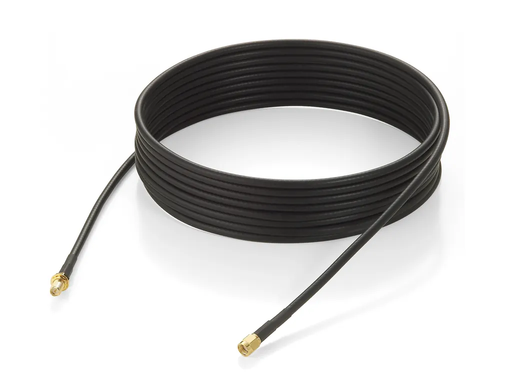 LevelOne RPSMA - RPSMA 5m M/F cable coaxial RP-SMA Negro
