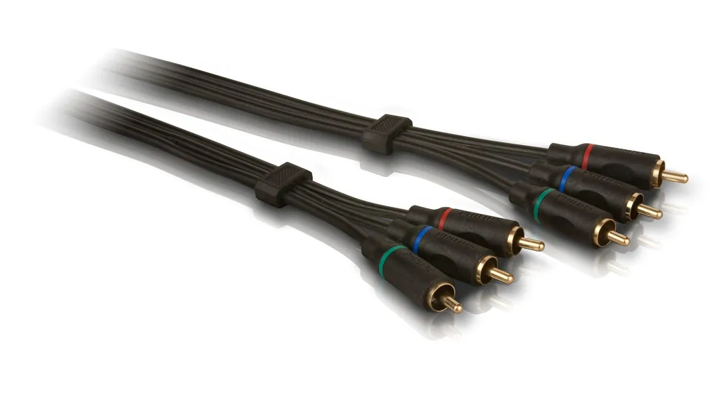 Philips SWV7125S/10 componente ( YPbPr) cable de vídeo 3 m Negro