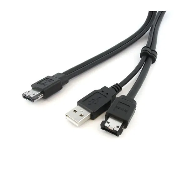 StarTech.com 3 ft eSATA / USB A -> Power eSATA Cable cable USB 0,9 m Negro