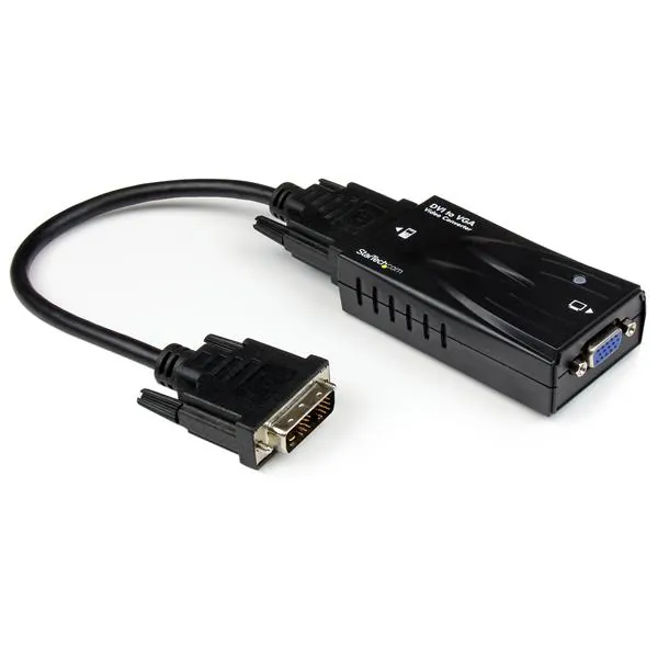 StarTech.com DVI2VGACON adaptador de cable de vídeo Negro