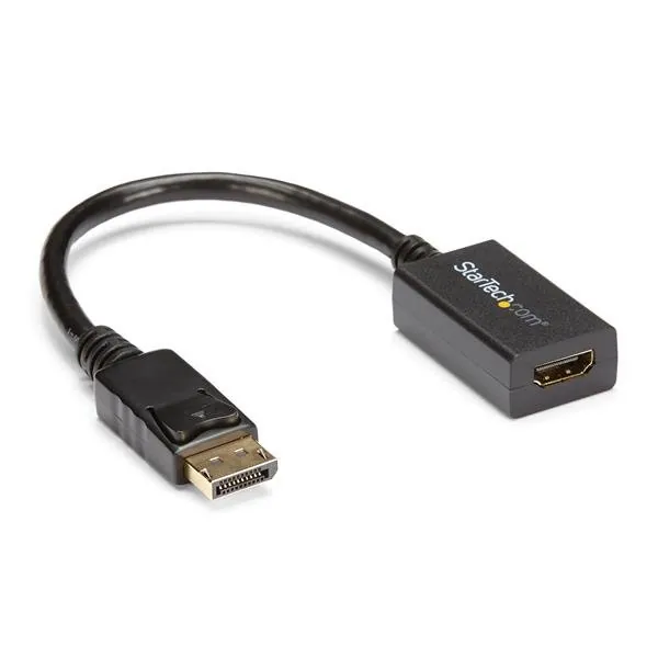 StarTech.com DP2HDMI2 adaptador de cable de vídeo 0,21 m Negro