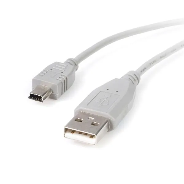 StarTech.com USB2HABM1 cable USB 0,3 m USB A Mini-USB B Gris