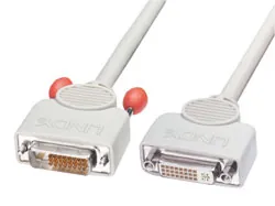 Lindy 10m DVI Cable cable DVI DVI-D Blanco