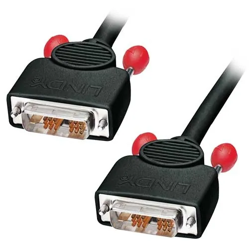 Lindy 1m DVI-D Cable cable DVI Negro