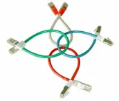 Lindy FTP Cross-Over Patch Cat. 5E, 3.0m cable de red Gris 3 m