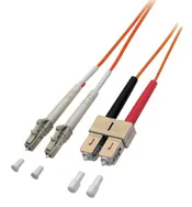 Lindy LWL Duplex LC / SC 50/125, 20.0m Cable de fibra óptica e InfiniBand 20 m Naranja