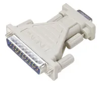 Lindy Serial Adapter 25-pin D M 9-pin D FM Gris