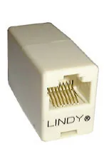 Lindy 60184 cambiador de género para cable RJ45 Blanco