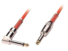 Lindy 6.3mm M/M 2.0m cable de audio 2 m 6,35mm Rojo
