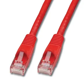 Lindy Cat.6 UTP 0.5m cable de red Rojo 0,5 m Cat6 U/UTP (UTP)