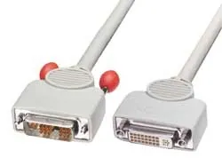 Lindy 20m DVI Cable cable DVI DVI-D Blanco