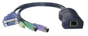 Lindy MC5 Computer Access Modul PS/2 & VGA & Audio cable para video, teclado y ratón (kvm) Negro 0,2 m