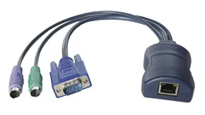 Lindy MC5 Computer Access Modul PS/2 & VGA cable para video, teclado y ratón (kvm) Azul 0,2 m