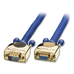 Lindy Premium Gold VGA 10.0m cable VGA 10 m VGA (D-Sub) Azul