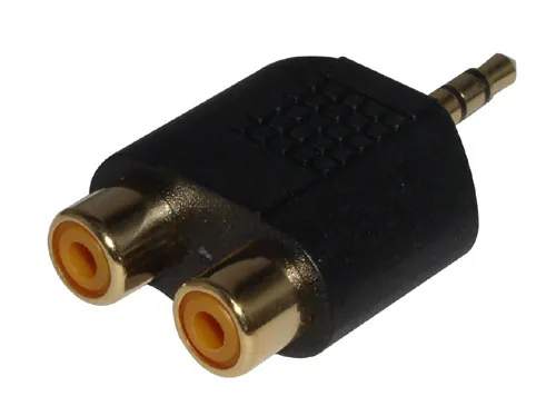 Lindy 3.5mm/RCA Stereo Adapter 3.5mm M 2x RCA FM Negro