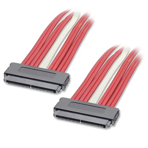 Lindy Internal SATA & SAS cable cable de SATA 0,5 m Rojo