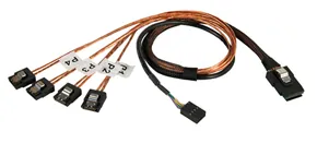 Lindy Internal SATA & SAS cable cable de SATA 1 m Negro