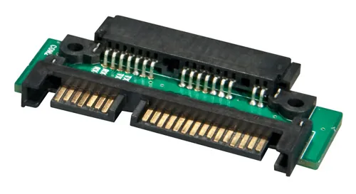 Lindy 33500 cambiador de género para cable Micro SATA SATA Negro