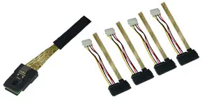 Lindy Internal SATA & SAS Cable cable de SATA 1 m Negro