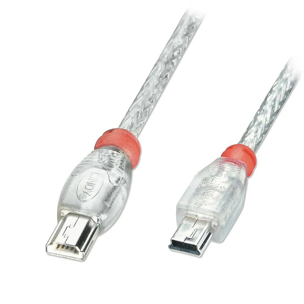Lindy 31632 cable USB 0,5 m Mini-USB A Mini-USB B Transparente