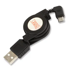 Lindy 0.8m USB 2.0 Cable cable USB 0,8 m USB A Micro-USB B Negro