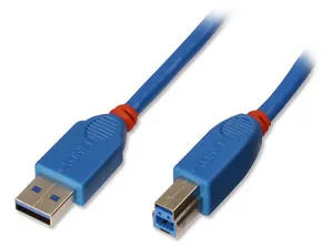 Lindy USB 3.0 A/B 1.0m cable USB 1 m USB A USB B Azul