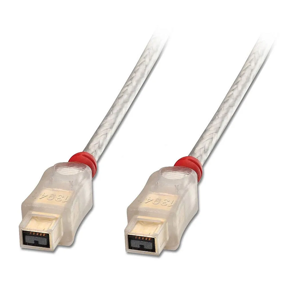 Lindy 30760 cable firewire 10 m 9-p Transparente