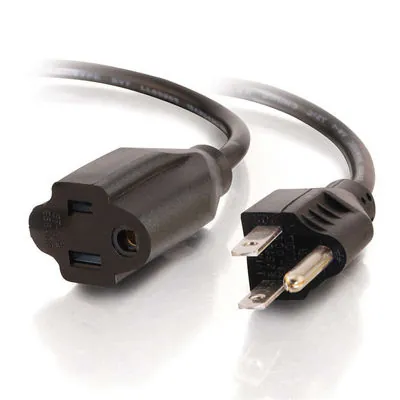 C2G 53410 cable de transmisión Negro 7,5 m NEMA 5-15P