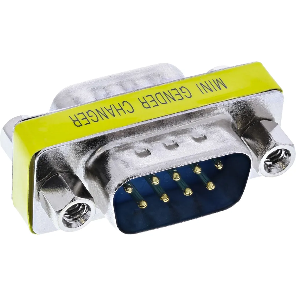 InLine 32214 cambiador de género para cable 9pin male DB9
