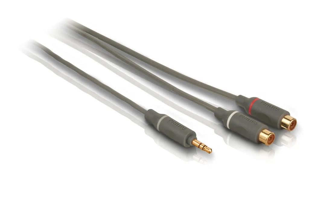 Philips SWA4555S/10 cable de audio 0,2 m 3,5mm 2 x RCA Gris