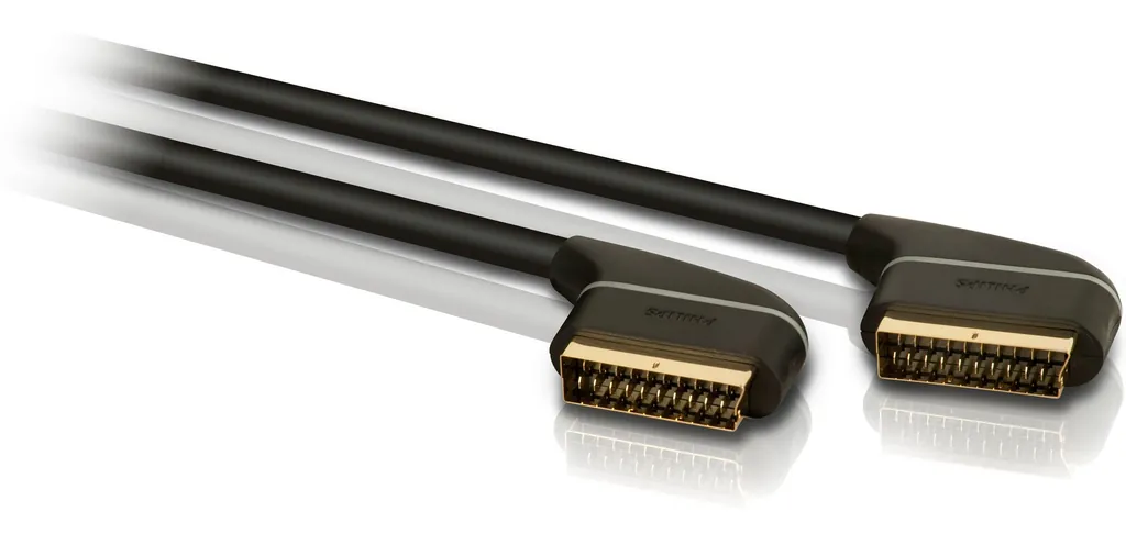 Philips SWV7542S/10 cable EUROCONECTOR 2 m SCART (21-pin) 3 x SCART (21-pin) Negro