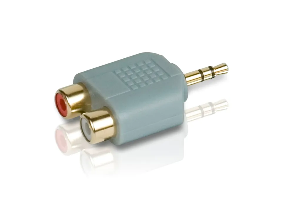 Philips SWA4552S/10 cambiador de género para cable 2x RCA 3.5mm Gris
