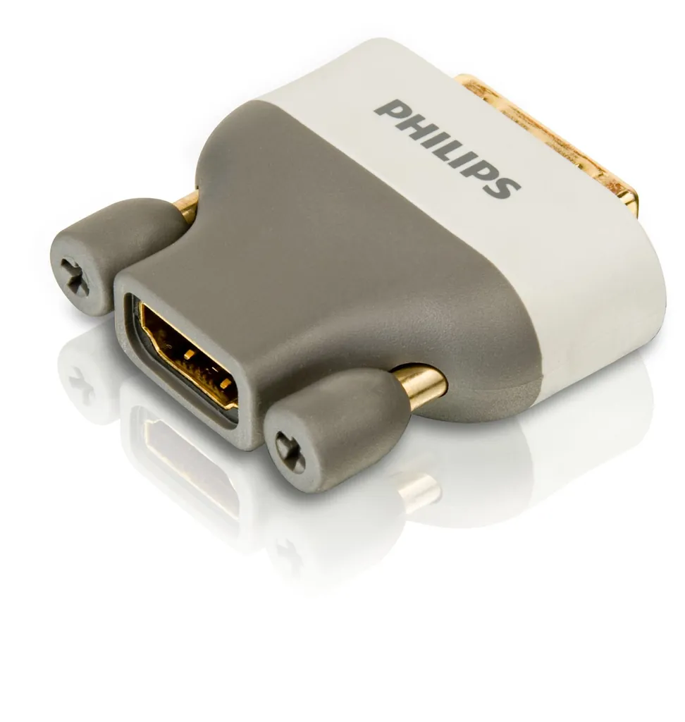 Philips SWV3459S/27 cambiador de género para cable HDMI DVI Gris