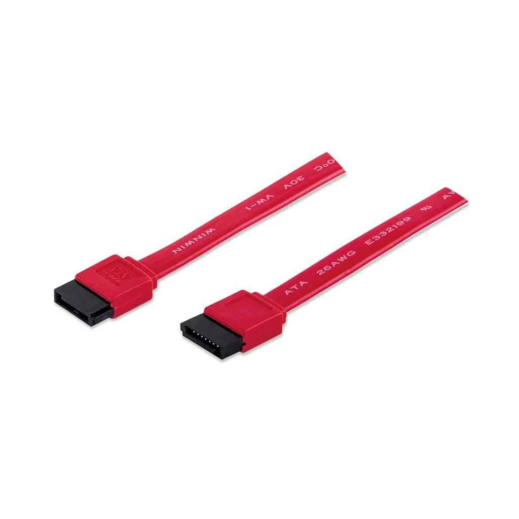 Manhattan 340700 cable de SATA 0,5 m SATA 7-pin Rojo