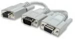 Manhattan 328302 cable VGA 0,15 m VGA (D-Sub) 2 x VGA (D-Sub) Blanco