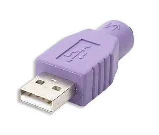 Manhattan 341158 cambiador de género para cable 1x USB M 1x PS/2 F Lila