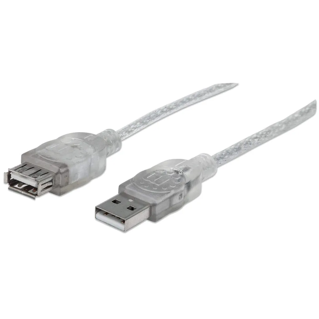 Manhattan 340496 cable USB 3 m USB A Plata