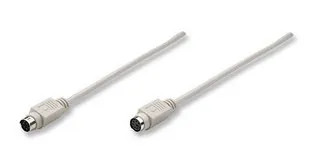Manhattan PS/2 Keyboard Cable cable ps/2 1,8 m Blanco
