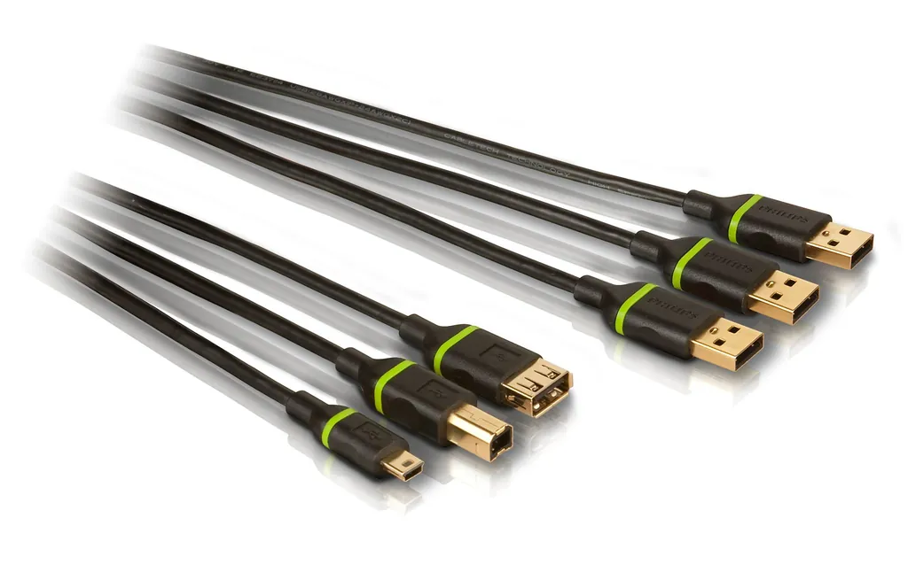 Philips SWU2117S/27 cable USB USB 2.0 3 m USB A USB B Negro