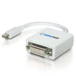 C2G 81281 adaptador de cable de vídeo 0,21 m Mini DisplayPort DVI-D Blanco