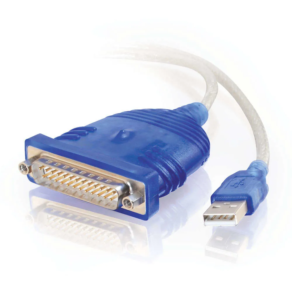C2G 1.8m USB/DB25 Adapter USB 2.0 Blanco