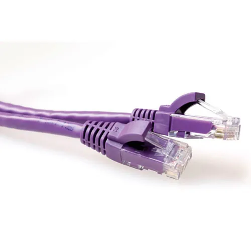 ACT IS1700 cable de red Púrpura 0,5 m Cat6 U/UTP (UTP)
