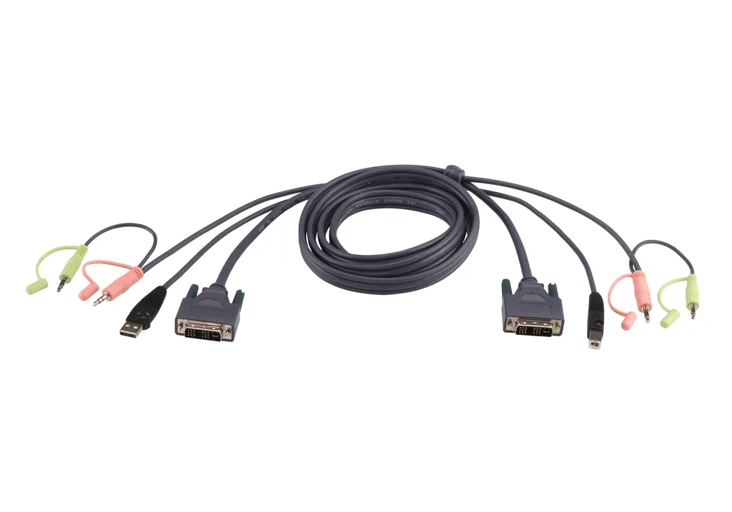 ATEN 2L-7D05UD cable para video, teclado y ratón (kvm) Negro