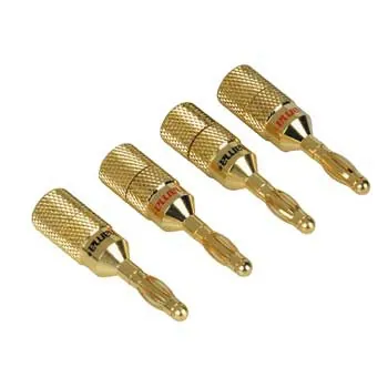 Hama Audio Loudspeaker Adapter Banana Plug, Set 1 Oro