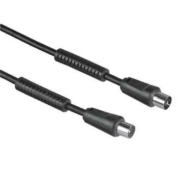 Hama 00029345 cable coaxial 3 m Negro