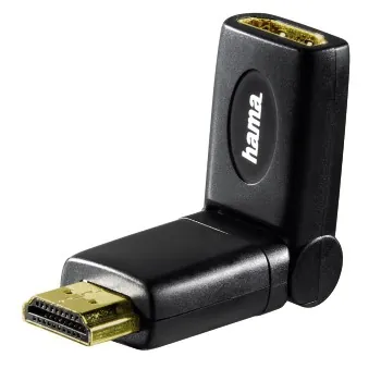 Hama 00083089 cambiador de género para cable Negro