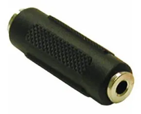 Lindy 35535 cambiador de género para cable 3.5 mm Negro